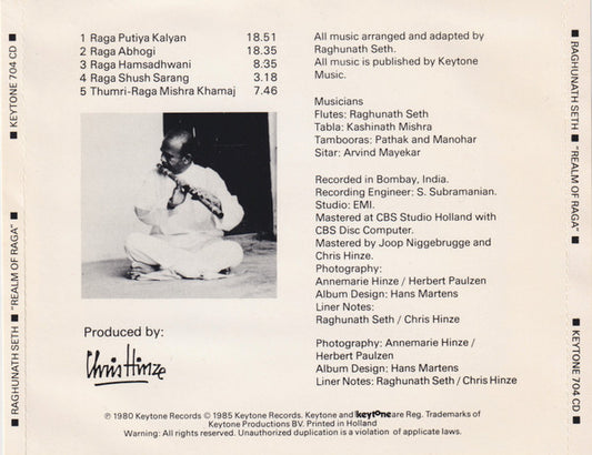 Raghunath Seth : Realm Of Raga (CD, Album, RE)