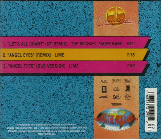 The Michael Zager Band / Lime (2) : Let's All Chant / Angel Eyes (CD, Maxi)