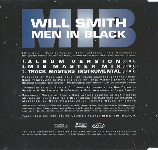 Will Smith : Men In Black (CD, Maxi)