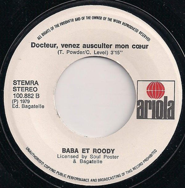 Baba & Roody : Doctor, Doctor (7", Single)