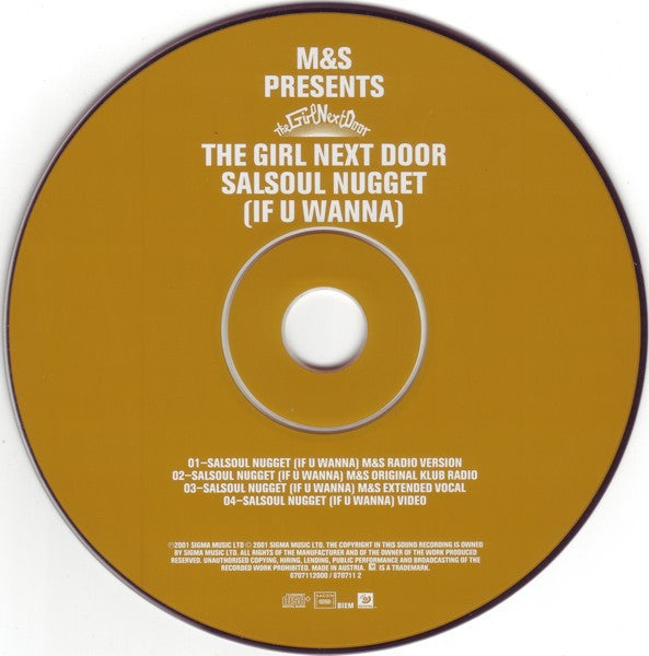 M&S Presents The Girl Next Door : Salsoul Nugget (If U Wanna) (CD, Maxi, Enh)