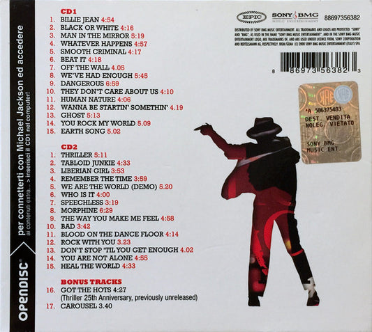 Michael Jackson : King Of Pop (The Italian Fans' Selection) (2xCD, Comp, Tri)