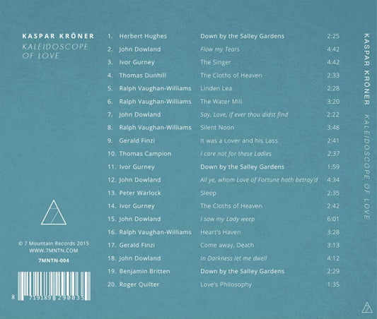 Kaspar Kröner, Arjen Verhage, Stewart Emerson : Kaleidoscope Of Love (CD, Album)