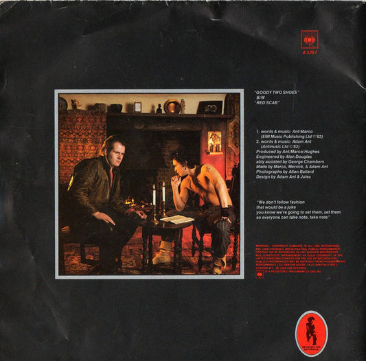 Adam And The Ants : Goody Two Shoes (7", Single, Ltd, Pos)