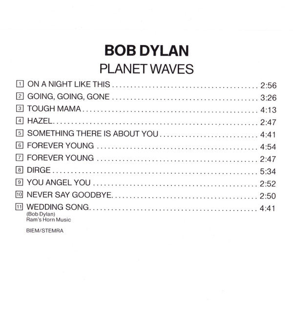 Bob Dylan : Planet Waves (CD, Album, RE, DAD)