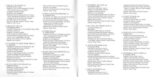 Carpenters : Singles 1969-1981 (CD, Comp, RM)