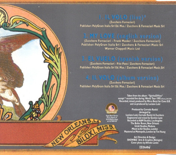 Zucchero : Il Volo (CD, Single, Ltd)