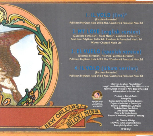 Zucchero : Il Volo (CD, Single, Ltd)