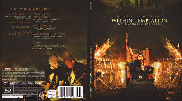 Within Temptation & Metropole Orchestra : Black Symphony (Blu-ray, Multichannel + DVD-V, Multichannel, PAL)