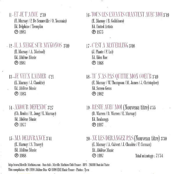 Mireille Mathieu : Son Grand Numéro (CD, Comp)