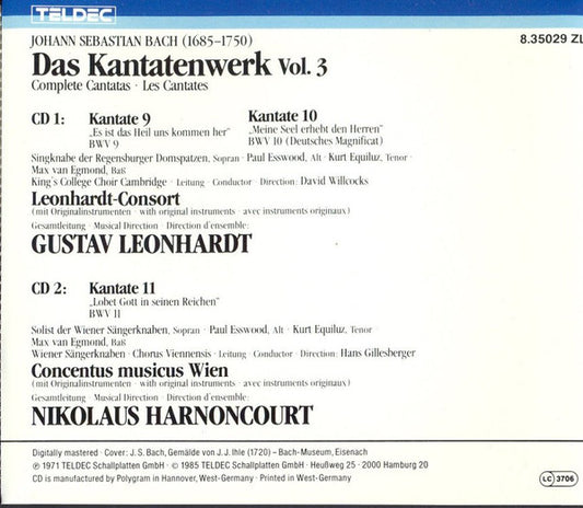 Johann Sebastian Bach : Das Kantatenwerk = Complete Cantatas Vol. 3 (2xCD, Album + Box)