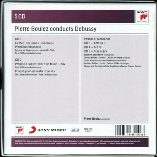 Pierre Boulez, Claude Debussy : Pierre Boulez Conducts Debussy (5xCD, Comp)
