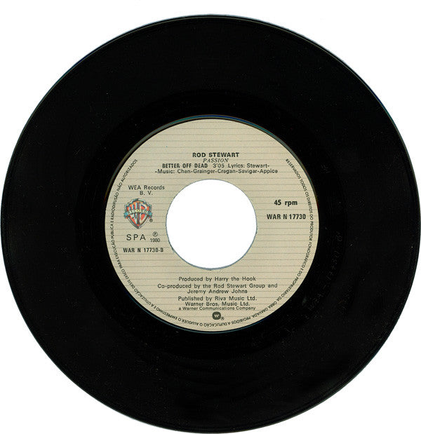 Rod Stewart : Passion (7", Single)