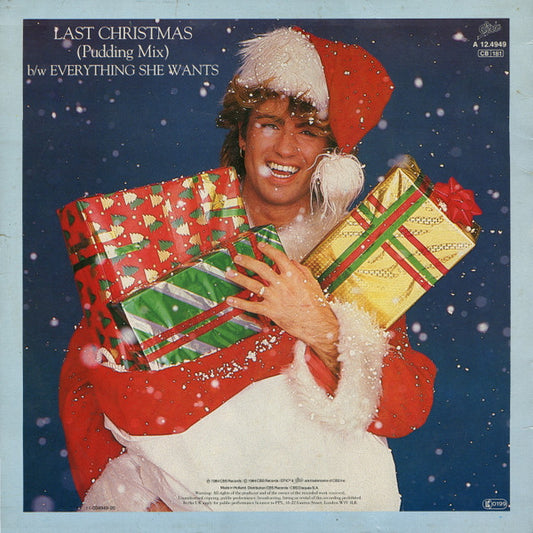 Wham! : Last Christmas (Pudding Mix) / Everything She Wants (12", Maxi)