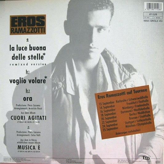 Eros Ramazzotti Featuring Duet With Patsy Kensit : La Luce Buona Delle Stelle (Remixed Version) (12", Maxi)