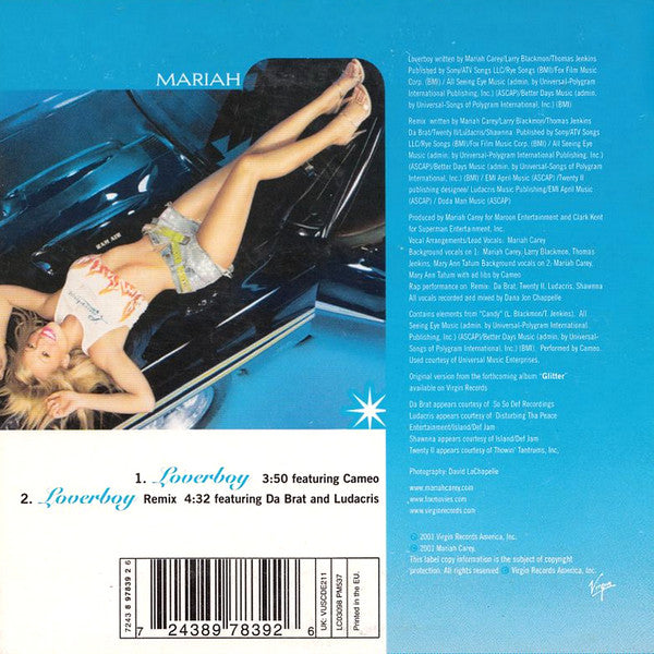 Mariah Carey : Loverboy (CD, Single, Car)