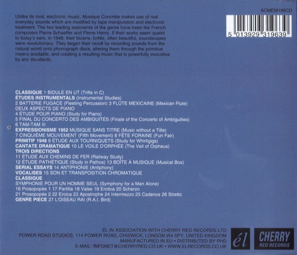 Various : Panorama De Musique Concrète (CD, Comp)