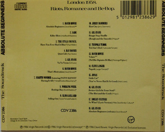Various : Absolute Beginners (The Original Motion Picture Soundtrack) (CD, Album)