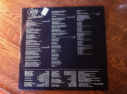Patty Brard : All This Way (LP, Album)