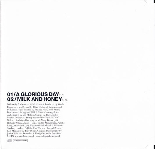 Embrace : A Glorious Day (CD, Single, CD1)