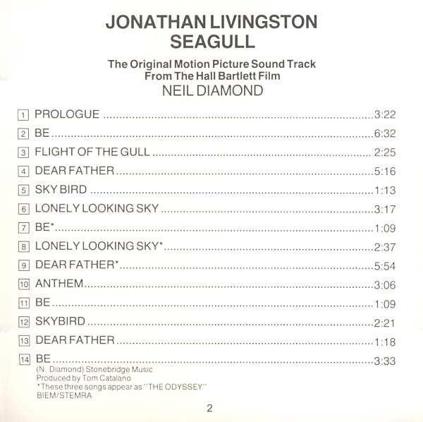 Neil Diamond : Jonathan Livingston Seagull (Original Motion Picture Sound Track) (CD, Album, RE)