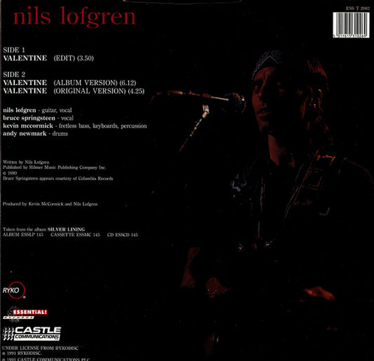 Nils Lofgren : Valentine (12", Single)