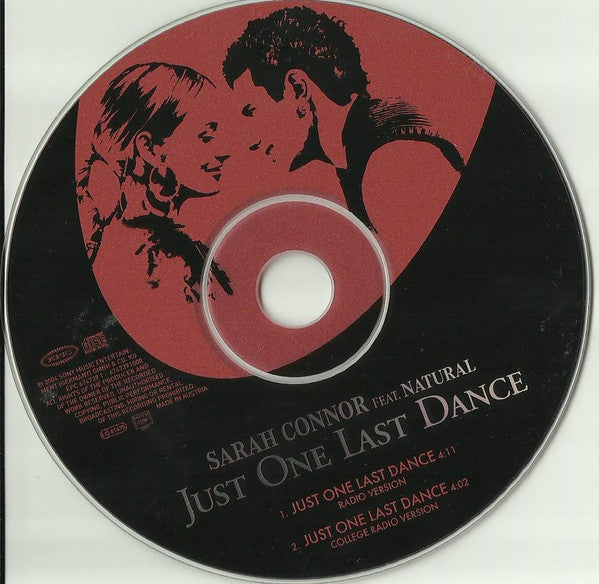Sarah Connor Featuring Natural (2) : Just One Last Dance (CD, Single)