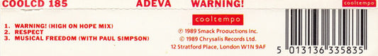 Adeva : Warning! (CD, Single)