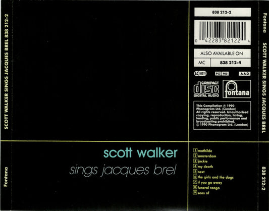 Scott Walker : Scott Walker Sings Jacques Brel (CD, Comp, RE, PMD)