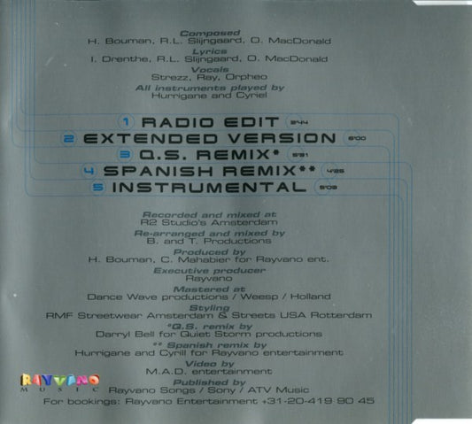 VIP Allstars Feat. Raymond Lothar Slijngaard, Strezz (2), Orpheo : When It's My Turn (CD, Maxi)