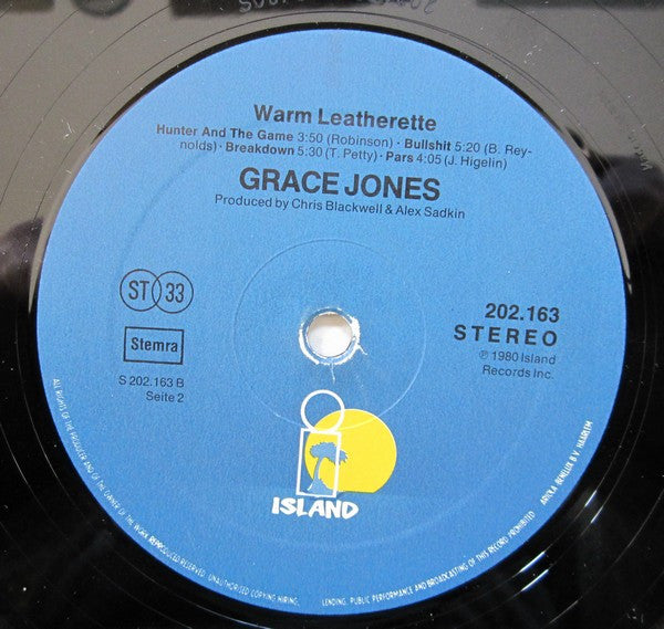 Grace Jones : Warm Leatherette (LP, Album)
