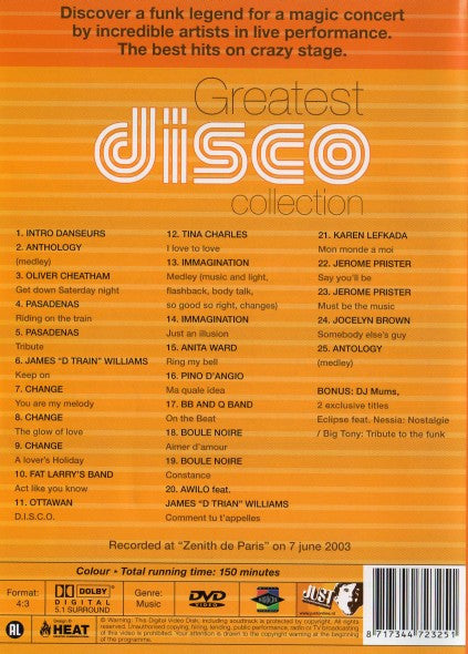 Various : Tribute To The Funk - Live In Paris Greatest Disco Collection By DJ Mum's (DVD-V)