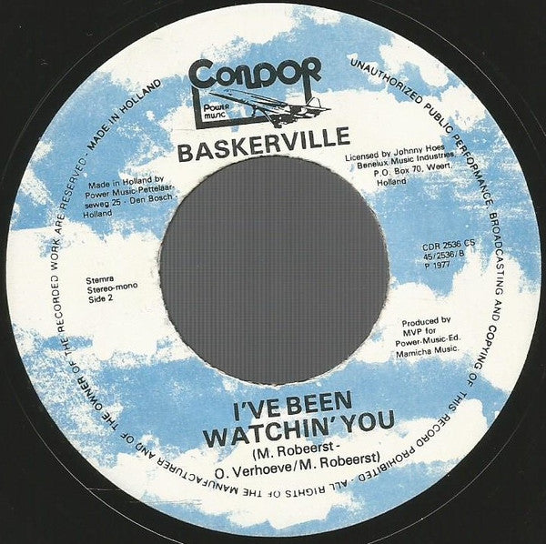 Baskerville (2) : Bye Bye Butterfly (7", Single)