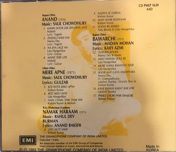 Various : Anand / Mere Apne / Namak Haraam / Bawarchi (CD, Comp)