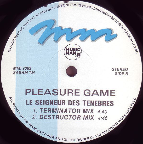 Pleasure Game : Le Seigneur Des Ténèbres (12")
