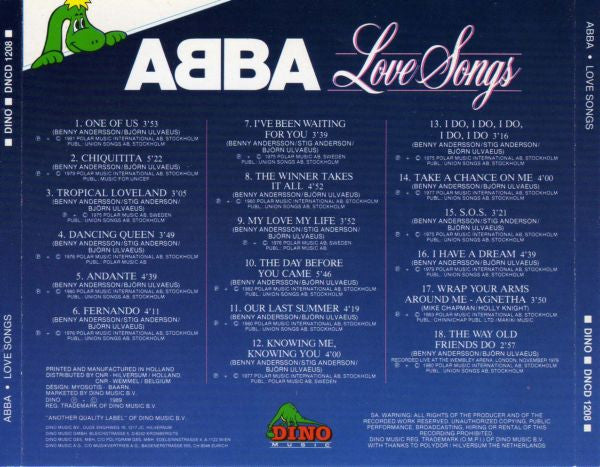 ABBA : Love Songs (CD, Comp)