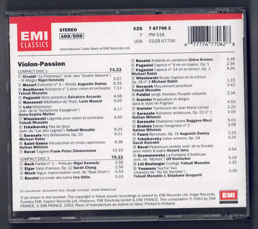 Various : Violon Passion (2xCD, Comp)