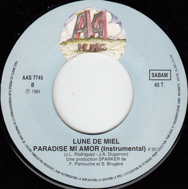 Lune De Miel : Paradise Mi Amor (7", Single)