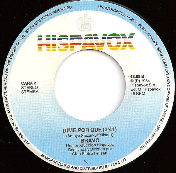 Bravo (5) : Lady Lady (7", Single)