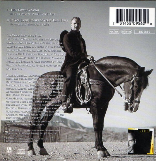 Sting : This Cowboy Song (CD, Single, Car)