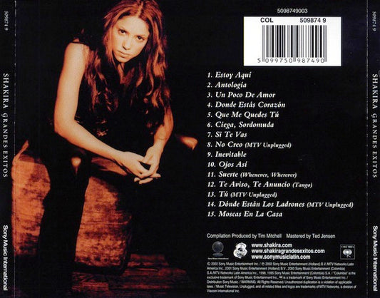 Shakira : Grandes Exitos (CD, Comp)