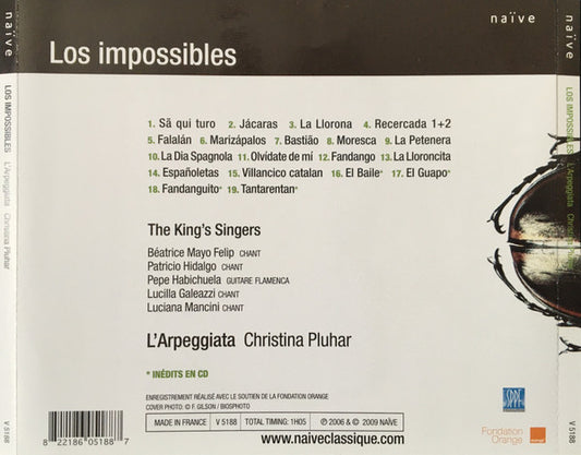 L'Arpeggiata • Christina Pluhar : Los Impossibles (CD, Album, Spe)