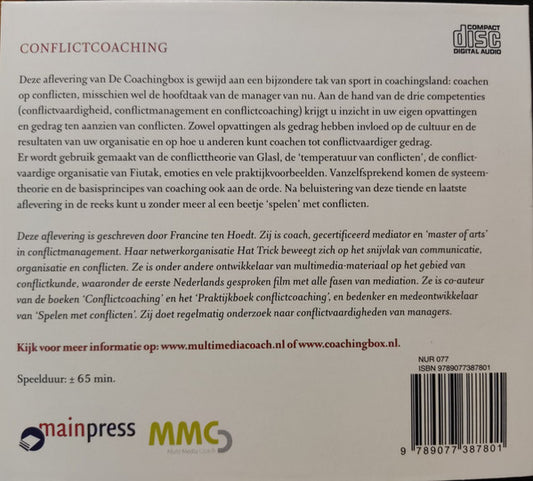 Marijke Lingsma : De Coachingbox 10/ Conflictcoaching (CD)