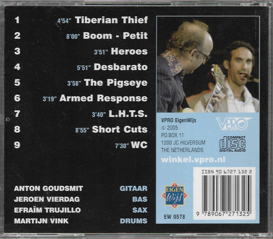 Anton Goudsmit, Efraim Trujillo, Jeroen Vierdag & Martijn Vink : Live Op Het Dak! (CD, Album)