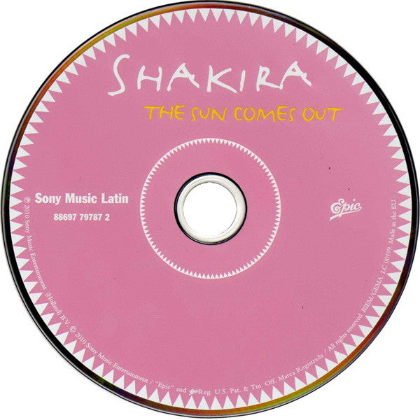 Shakira : The Sun Comes Out (CD, Album)