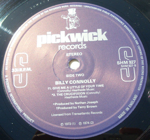 Billy Connolly : Billy Connolly (LP, Comp)