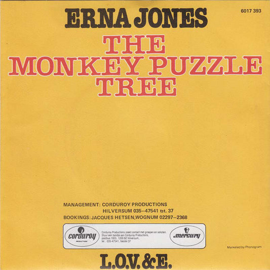 Erna Jones : The Monkey Puzzle Tree (7")