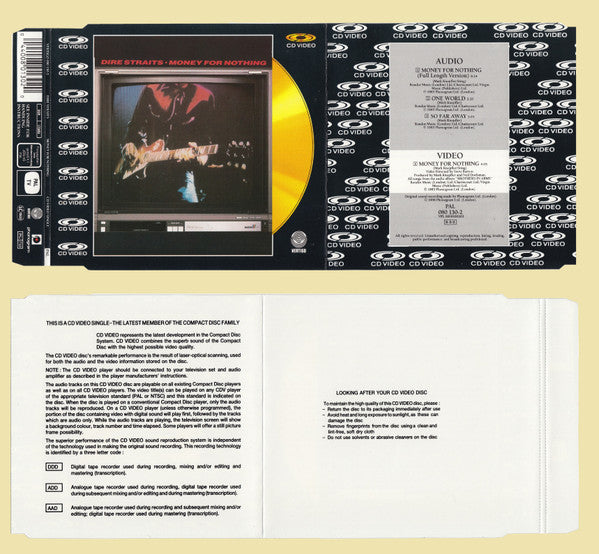Dire Straits : Money For Nothing (CDV, 5", Single, PAL)