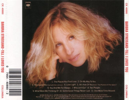 Barbra Streisand : Till I Loved You (CD, Album, RP)
