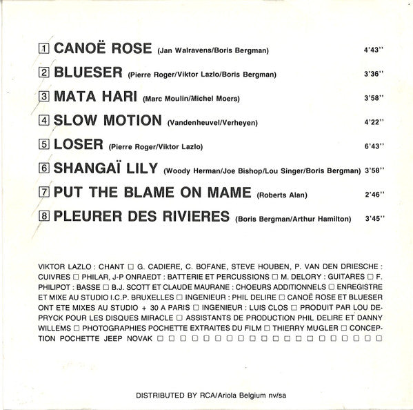 Viktor Lazlo : Canoë Rose (CD, Album)